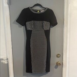 Yoana‎ Baraschi VTG Black and White Sheath Midi Dress 6